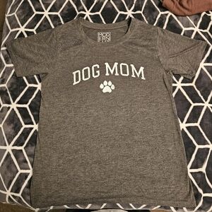 Modern Lux Gray Dog Mom Tee